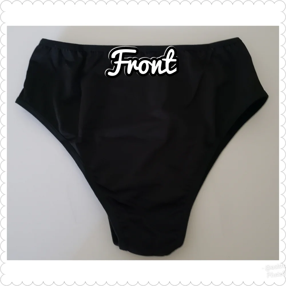 🆕️ NWT One Pair Black Novelty Panty - Picture 4 of 4